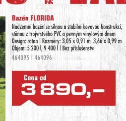 Bazén FLORIDA - UNI HOBBY akcniletaky.com
