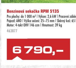 Benzínová sekačka RPM 5135 - UNI HOBBY akcniletaky.com