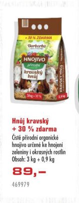 Hnůj kravský + 30 % zdarma - UNI HOBBY akcniletaky.com
