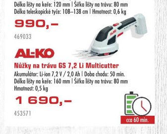Nůžky na trávu GS 7,2 Li Multicutter - UNI HOBBY akcniletaky.com