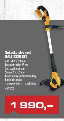Sekačka strunová RALT 2320 SET - UNI HOBBY akcniletaky.com