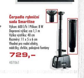 Čerpadlo rybniční sada Smartline - UNI HOBBY akcniletaky.com