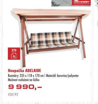 Houpačka ADELAIDE - UNI HOBBY akcniletaky.com