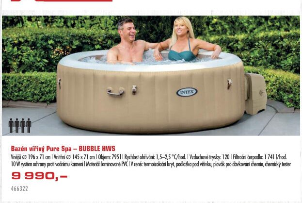 Bazén vířivý Pure Spa – BUBBLE HWS - UNI HOBBY akcniletaky.com