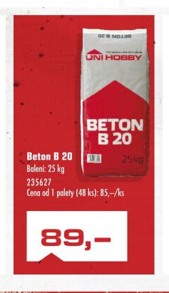 Beton B 20 - UNI HOBBY akcniletaky.com