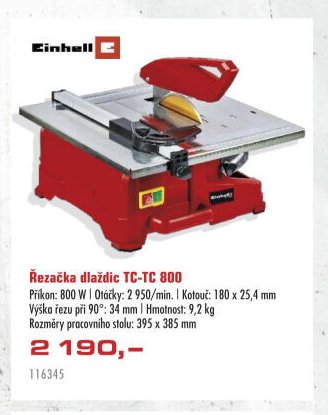 Řezačka dlaždic TC-TC 800 - UNI HOBBY akcniletaky.com