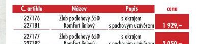 Žlab podlahový 550 Komfort liniový - UNI HOBBY akcniletaky.com