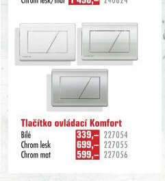 Tlačítko ovládací Komfort Bílé - UNI HOBBY akcniletaky.com
