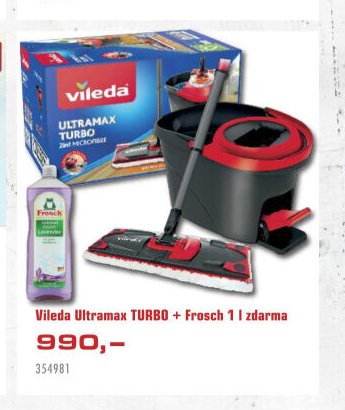Vileda Ultramax TURBO + Frosch 1 l zdarma - UNI HOBBY akcniletaky.com