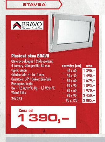 Plastová okna BRAVO - UNI HOBBY akcniletaky.com