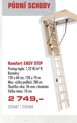 Komfort EASY STEP - UNI HOBBY akcniletaky.com