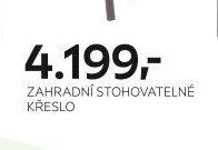 Zahradní stohovatelné křeslo