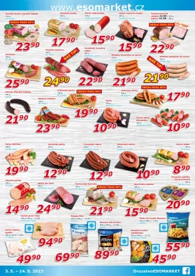akční leták ESO MARKET 3.5.2023-14.5.2023