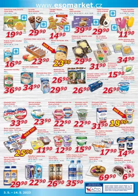 akční leták ESO MARKET 3.5.2023-14.5.2023