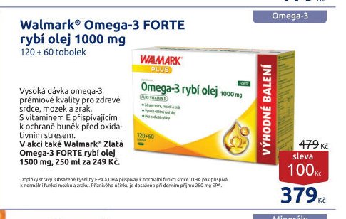Walmark Omega-3 FORTE rybí olej 1000 mg