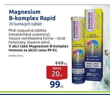 Magnesium B-komplex Rapid