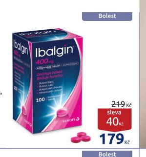 Ibalgin 400 mg 100 potahovaných tablet