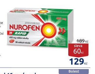 NUROFEN Rapid 400 mg 30 měkkých tobolek