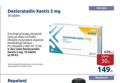 Desloratadin Xantis 5 mg 30 tablet