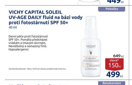 VICHY CAPITAL SOLEIL UV-AGE DAILY fluid na bázi vody proti fotostárnutí SPF 50+ 40 ml