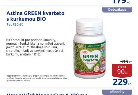Astina GREEN kvarteto s kurkumou BIO