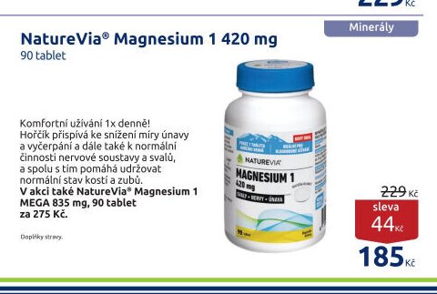 NatureVia Magnesium 1 420 mg