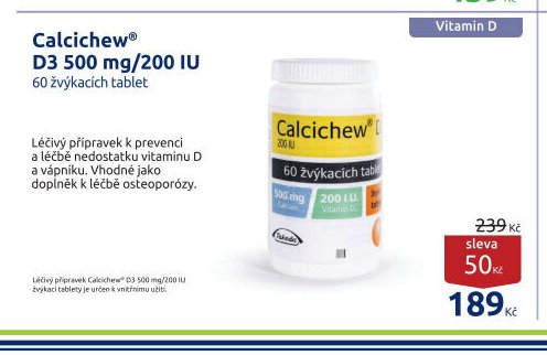 Calcichew D3 500 mg/200 IU