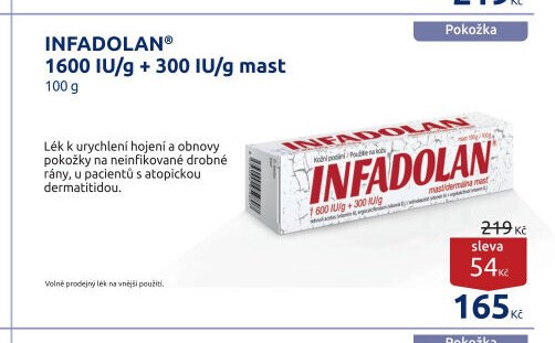 INFADOLAN 1600 IU/g + 300 IU/g mast 100 g