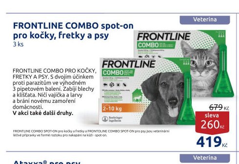 FRONTLINE COMBO spot-on pro kočky, fretky a psy
