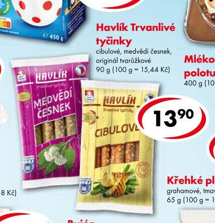 Havlík Trvanlivé tyčinky