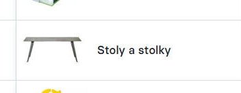 Stoly a stolky