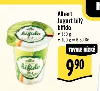 Bilý jogurt Bifido Albert