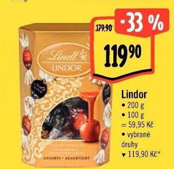 Bonboniéra Pralinky Lindor Lindt