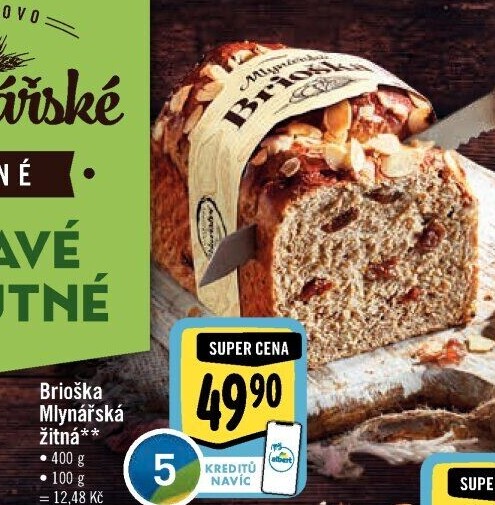 Brioška Mlynářská žitná Albert