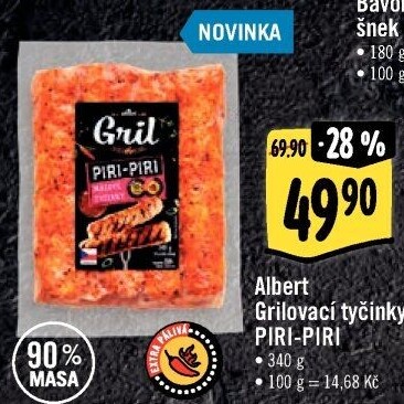 Grilovací tyčinky Piri-Piri Albert Gril
