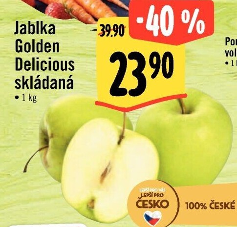 Jablka Golden Delicious