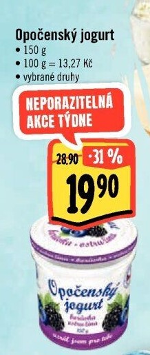 Jogurt ochucený Opočenský Bohemilk