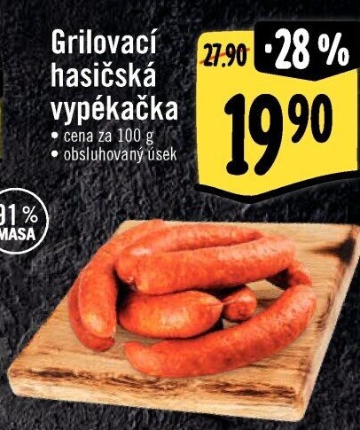 Klobása hasičská vypékačka