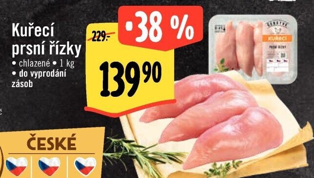 Kuřecí prsní řízky Albert