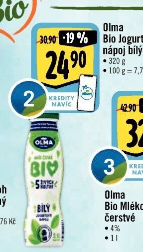 Nápoj jogurtový bio Olma