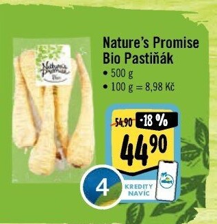 Pastiňák bio Nature'