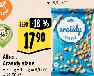 Pražené arašídy Albert