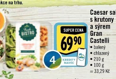 Salát Caesar s krutony a sýrem Albert Fresh Bistro