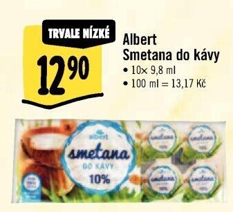 Smetánky do kávy Albert