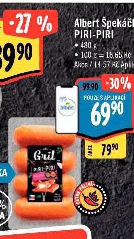 Špekáčky Piri-Piri Albert Gril