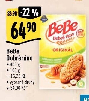 Sušenky BeBe Dobré ráno Opavia