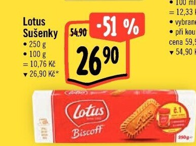 Sušenky Biscoff Lotus