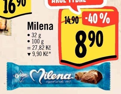 Tyčinka Milena Orion