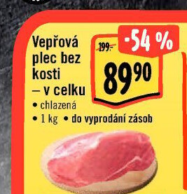 Vepřová plec bez kosti
