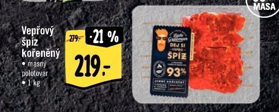 Vepřový špíz kořeněný Láďa Grileman Kostelecké uzeniny